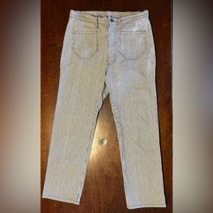 Lykke Wullf Ranch Pants Railroad Stripe Size L